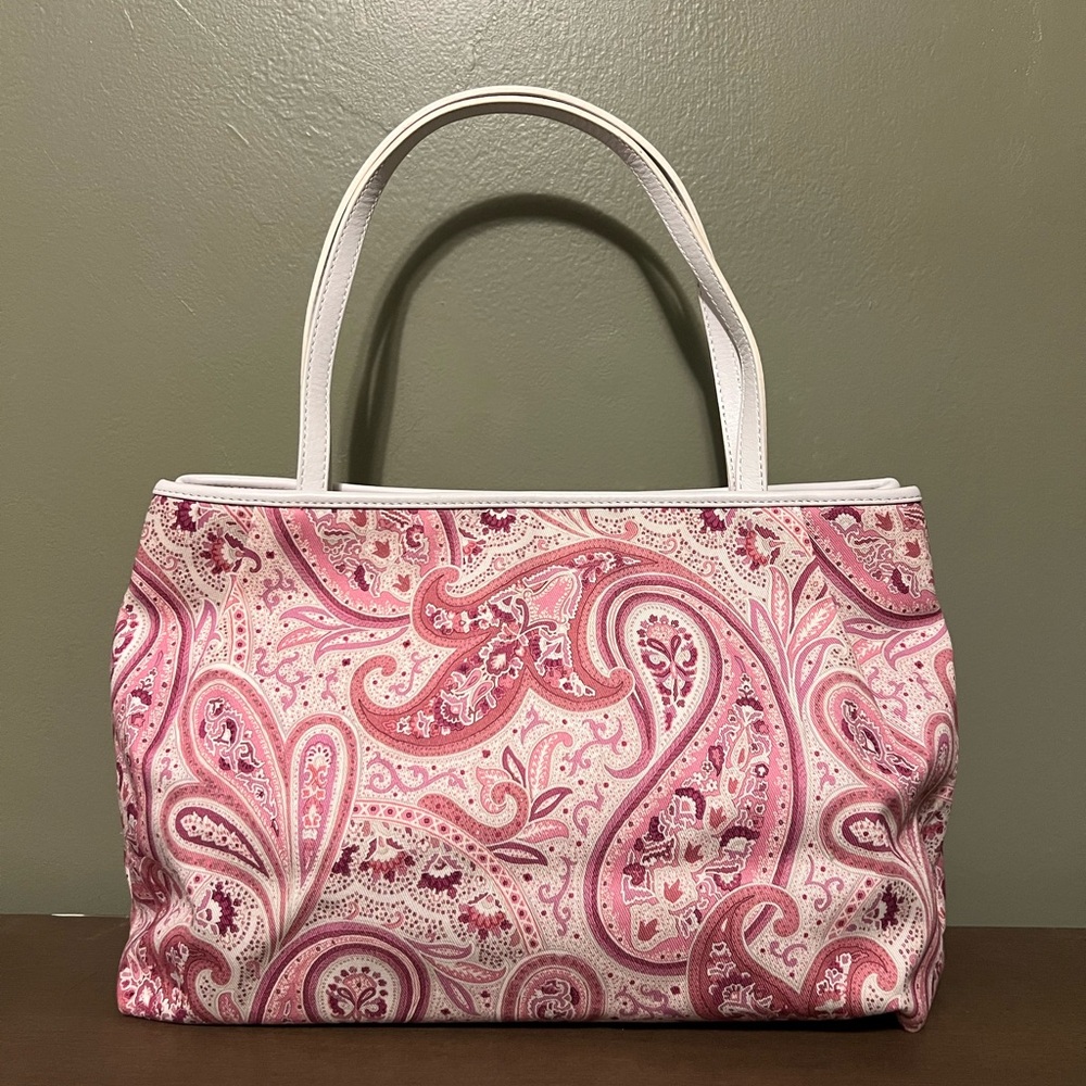 Etro Pink Paisley Tote Bag